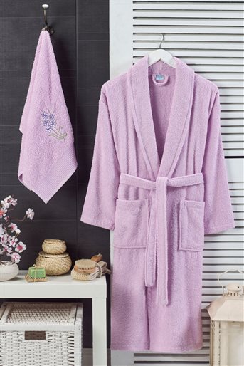 bathrobe-Lilac BRN-6-158