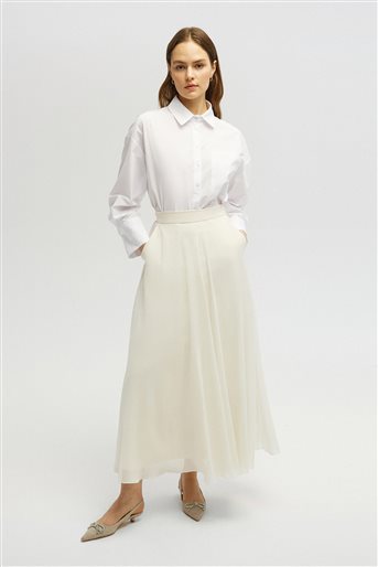 Skirt-Cream 24S1S0007-195