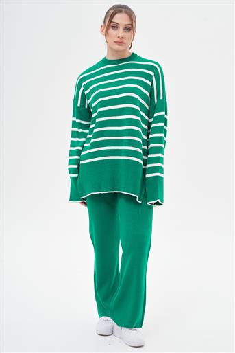 Pantolonlu Triko Takım-Yeşil Evo-001-21