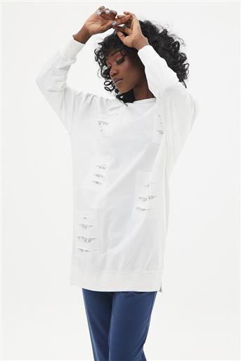 Sweatshirt-White 10409-02