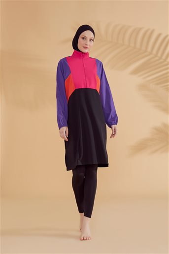 Hijab Swimwear-Black M2312-01