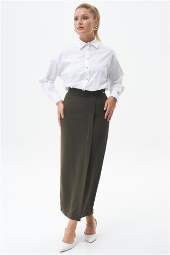 Skirt-Olive Green 420047-R108
