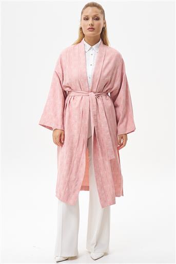 Kareli Pembe Kimono