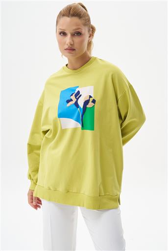 Sweatshirt-Pistachio Green 270072-R090