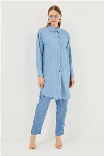 Tunic-Ice Blue T-1115-R1056