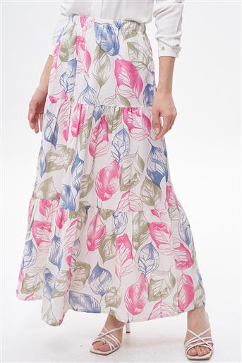 Skirt-Pink Blue EMR-1661-456