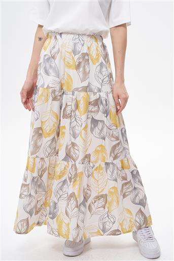 Skirt-Yellow Gray EMR-1661-454