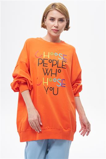 Sweatshirt-orange 270039-R213