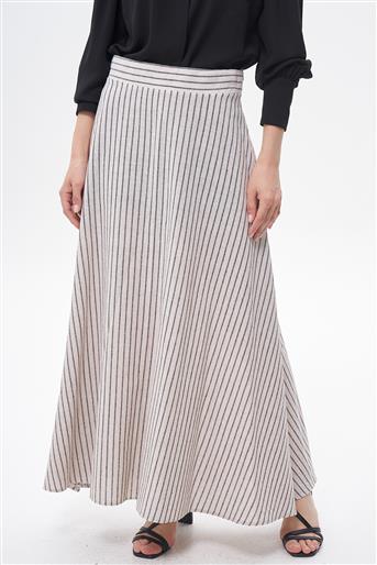 Skirt-Cream Black EMR-AR-1505-356