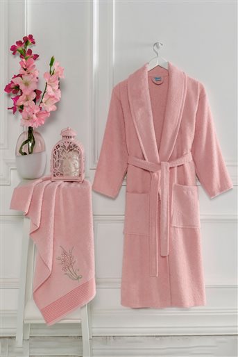 bathrobe-Pink BRN-12-42