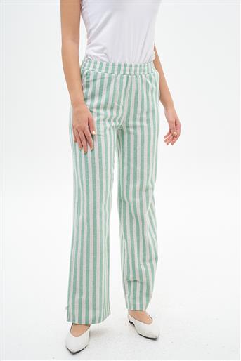 Pants-Ecru Green EMR-2102-306