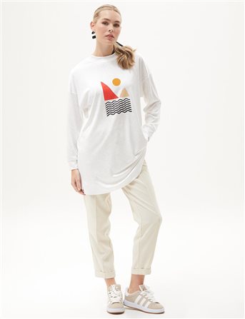 Sweatshirt-Optic White KY-B24-70025-02