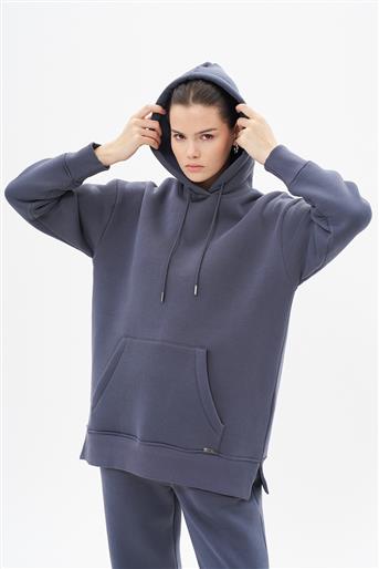 Basic Oversize Antrasit Sweatshirt