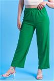 Kendinden Desenli Yeşil Pantolon
