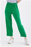 Lastikli Yeşil Pantolon