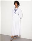 KY-B23-83016-02 فستان-بصرية الأبيض