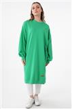 Uzun Oversize Benetton Yeşili Sweatshirt