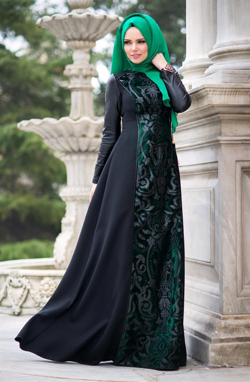 Sultan فستان-زمردي أخضرi