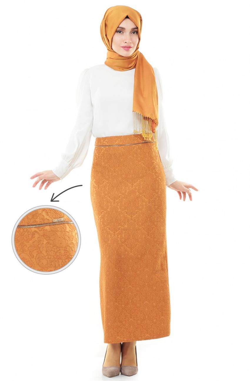 Skirt-Orange 1008-37
