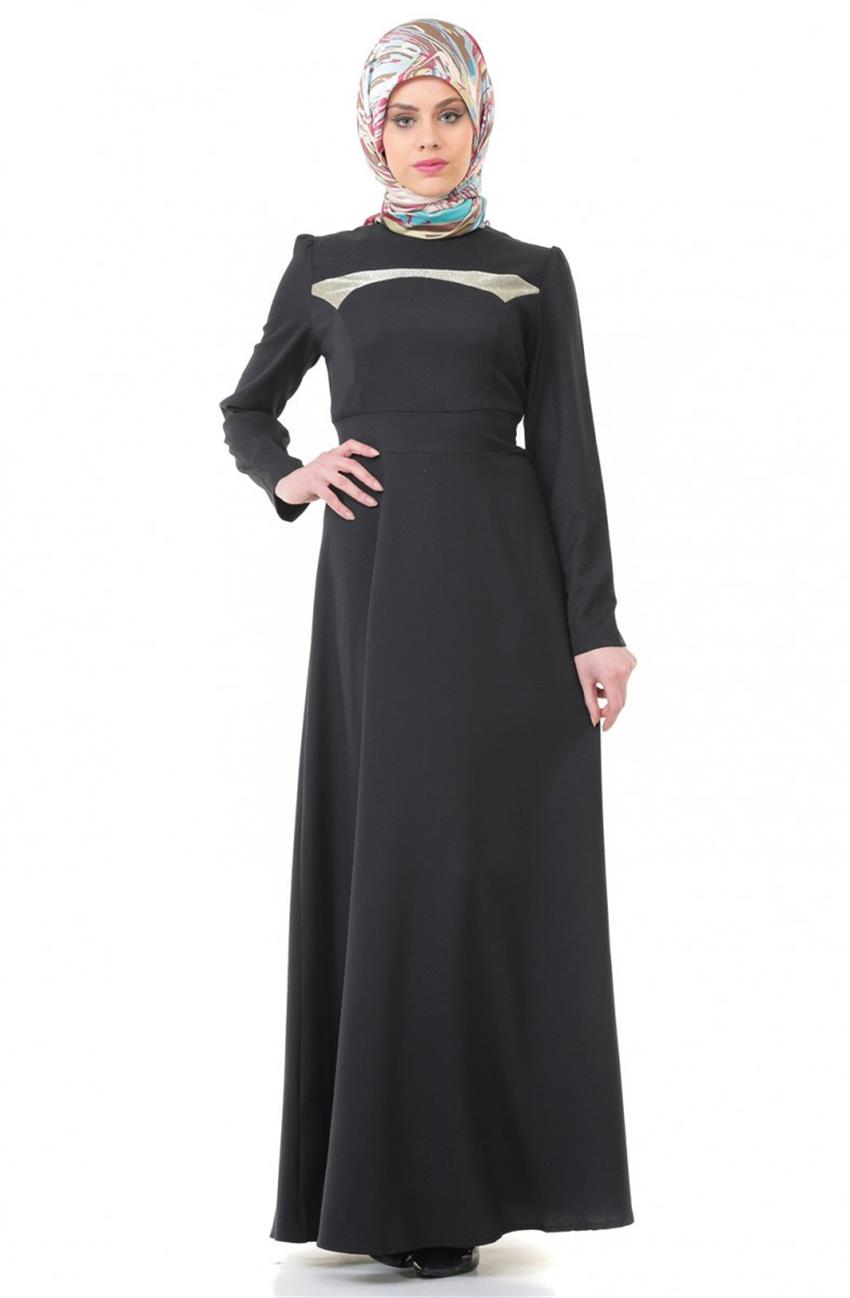 Ameerah فستان-أسود ar-5908-01