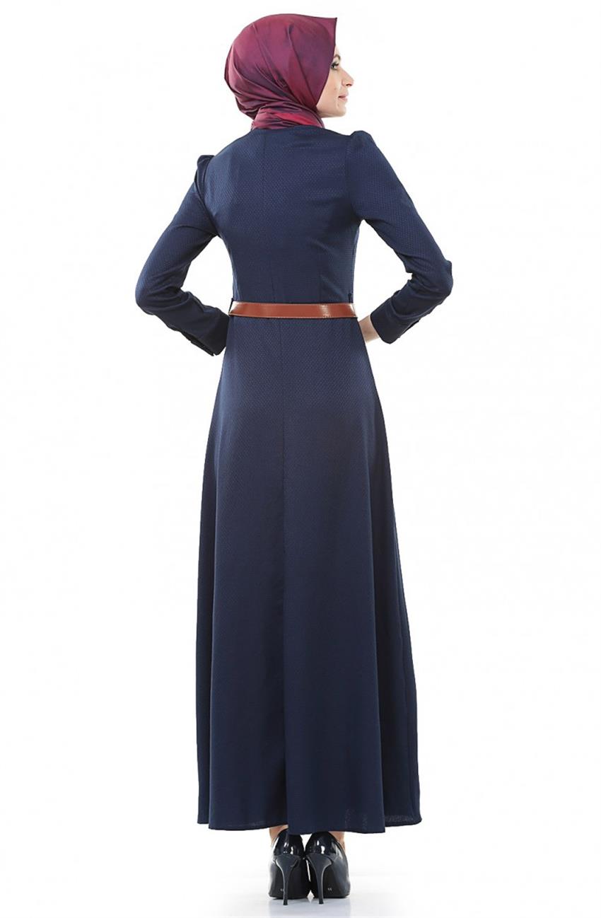 Ameerah Dress-Navy Blue 5911-17