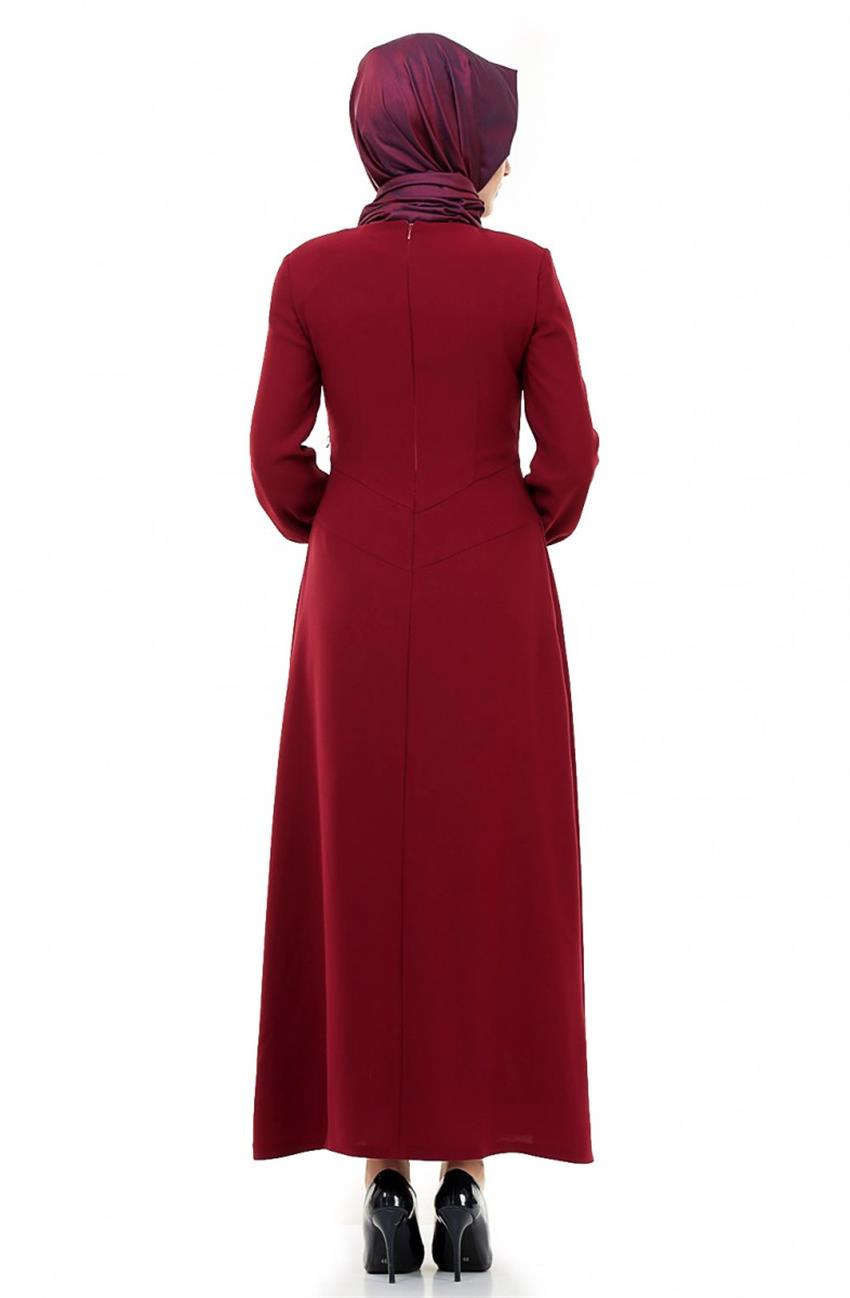 Dress-Claret Red 509tk-67