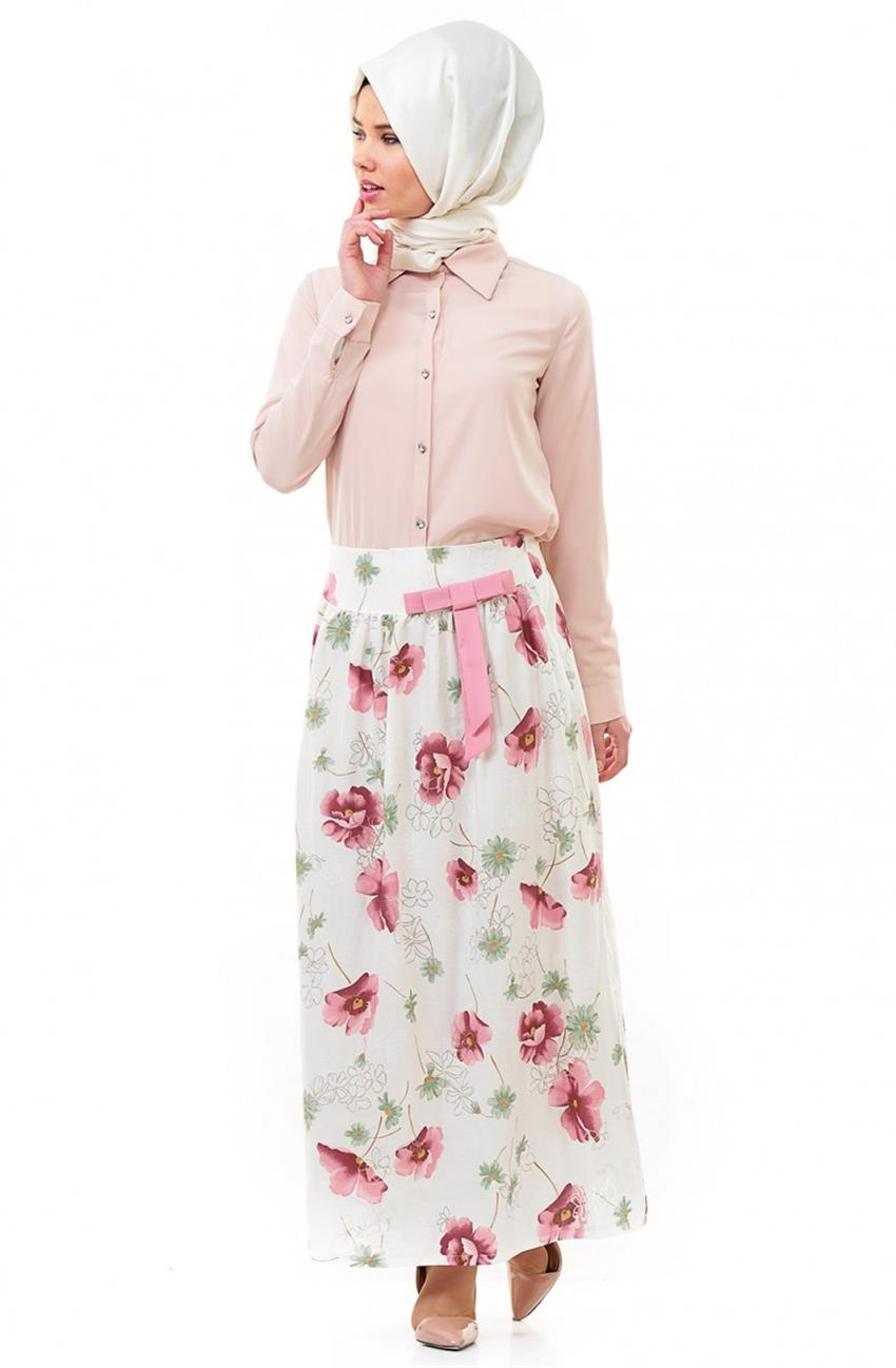 Skirt-Dried rose 6459-076-53