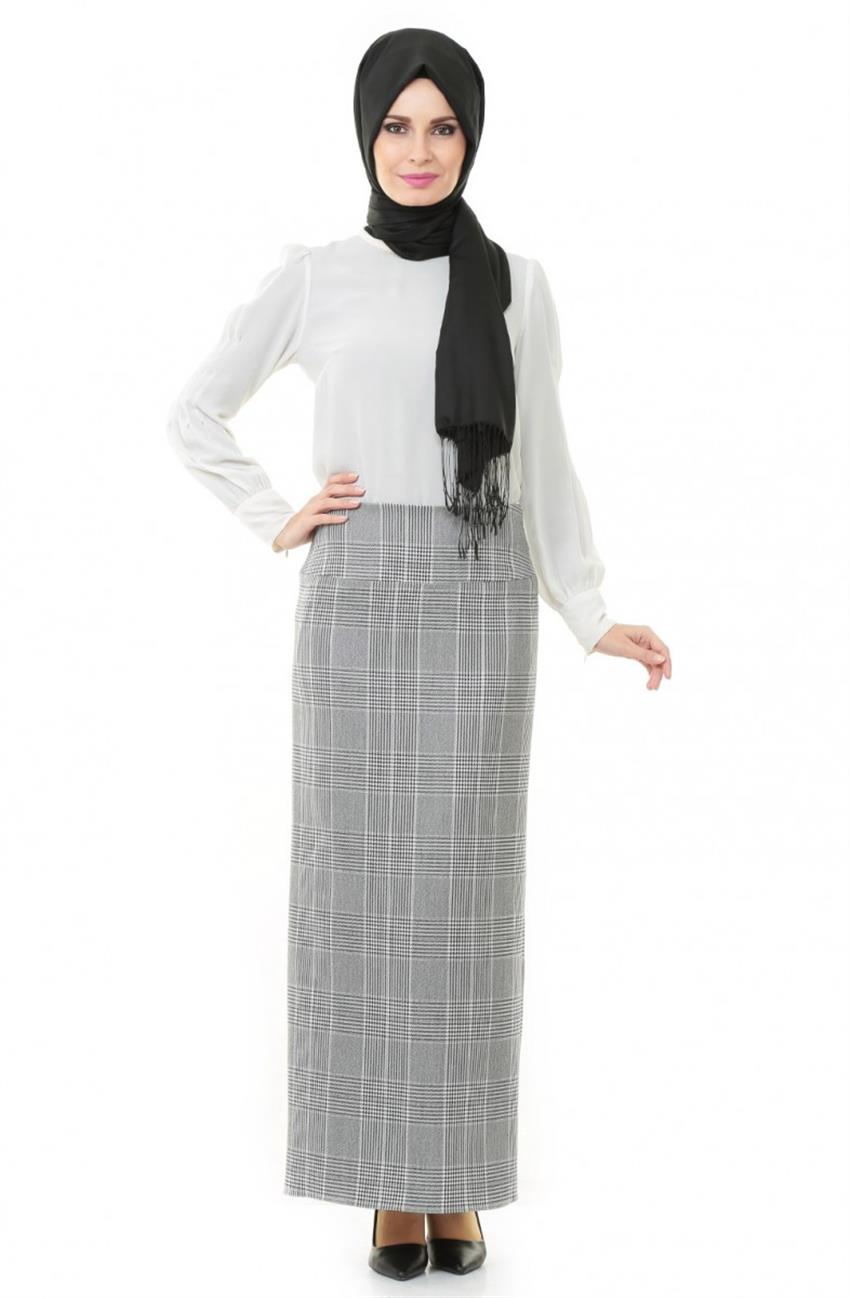 Skirt-Black White ZEN603-1005-0102