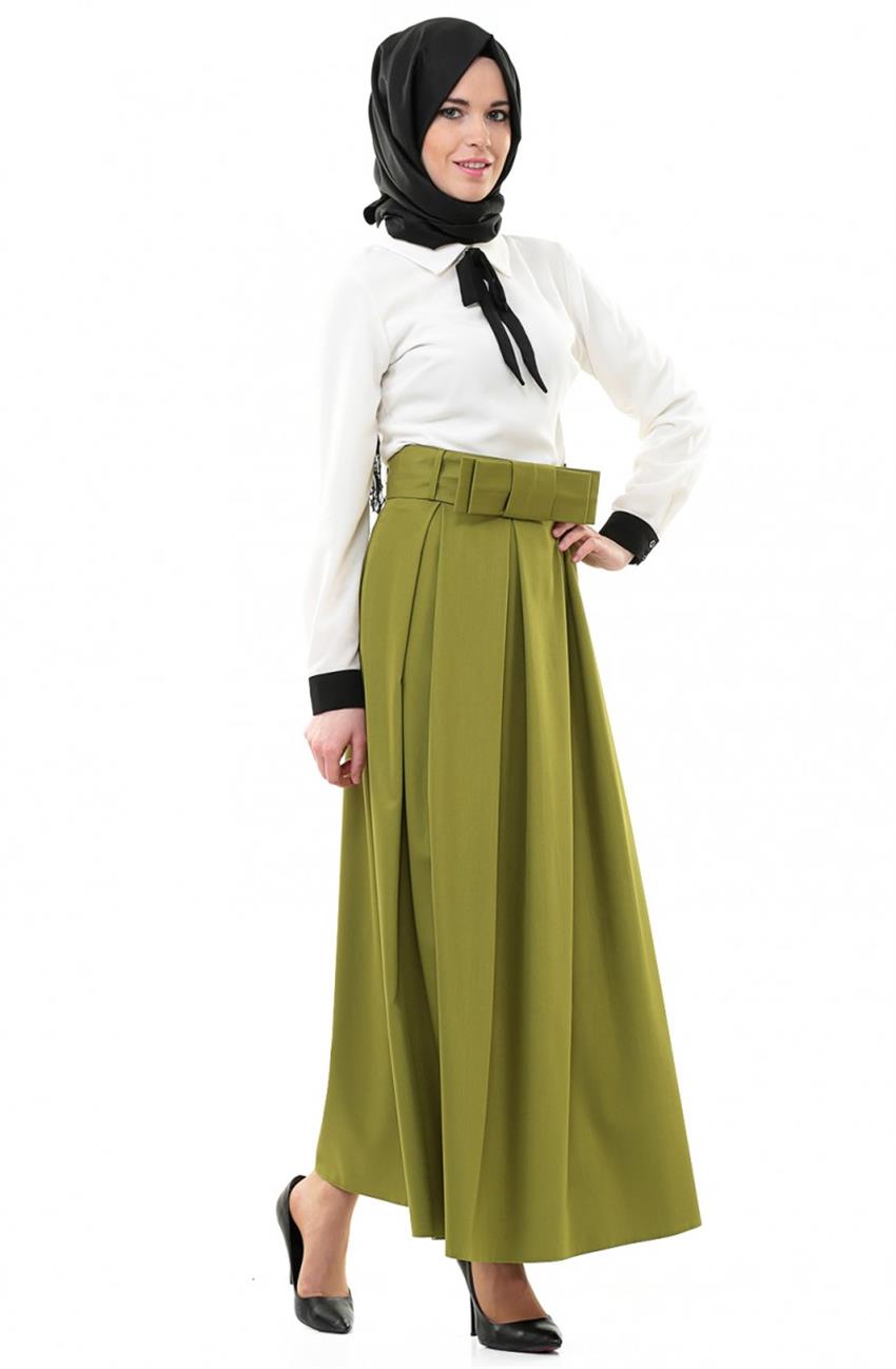Salopet Elbise-Fıstk Yeşili 3308-23
