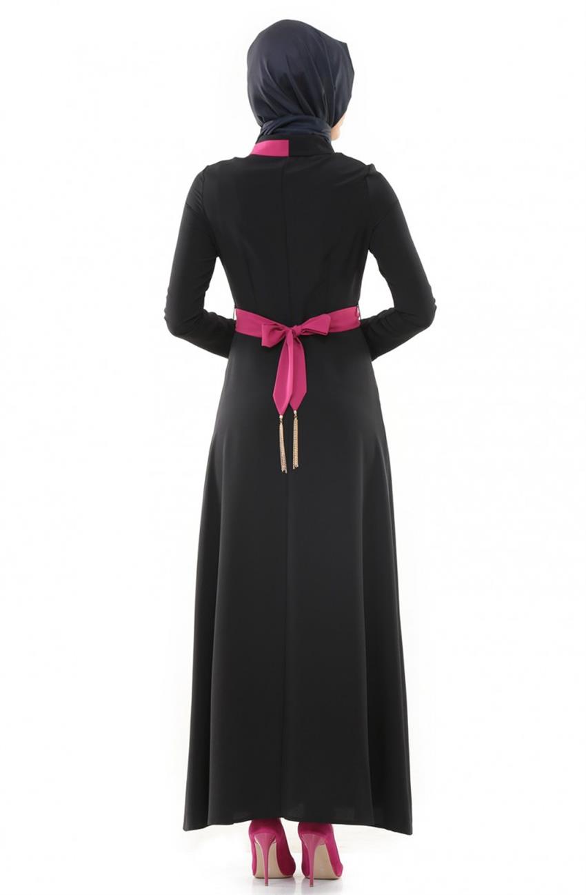 Dress-Black Fuchsia ARM531-0143