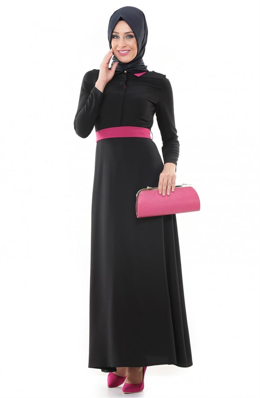 Dress-Black Fuchsia ARM531-0143