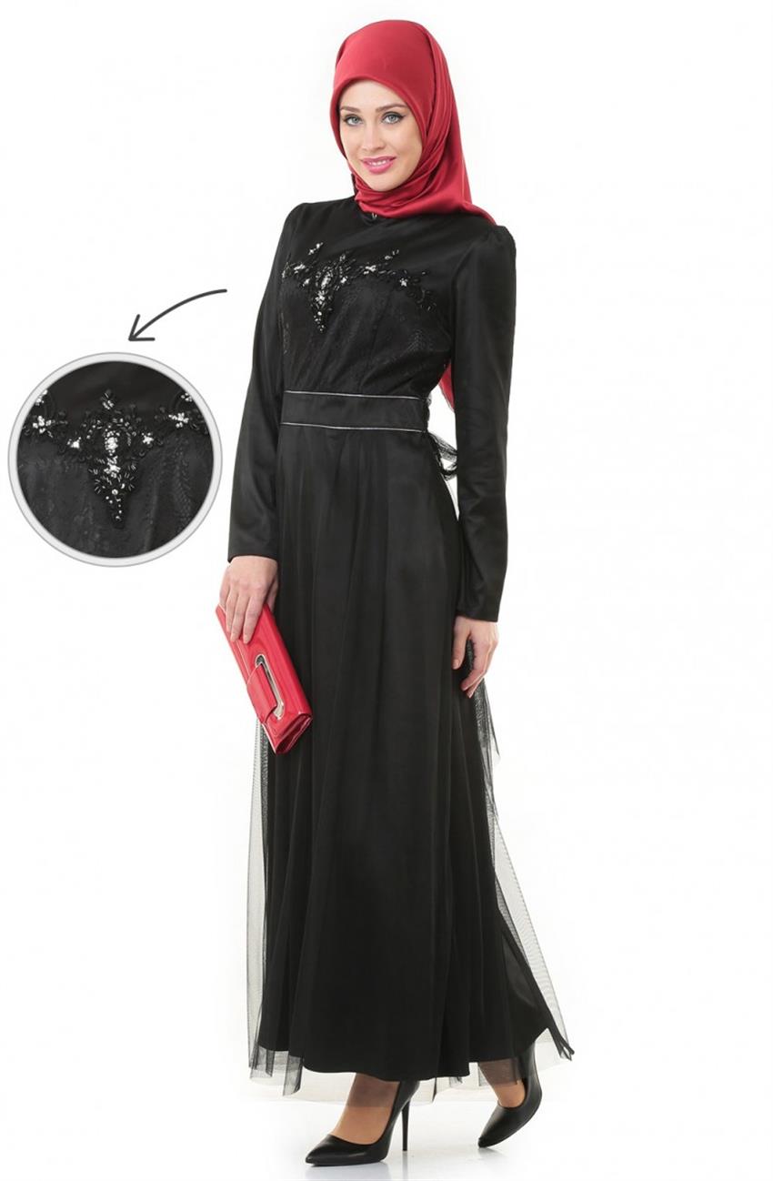 Evening Dress Dress-Black 4367-001-01