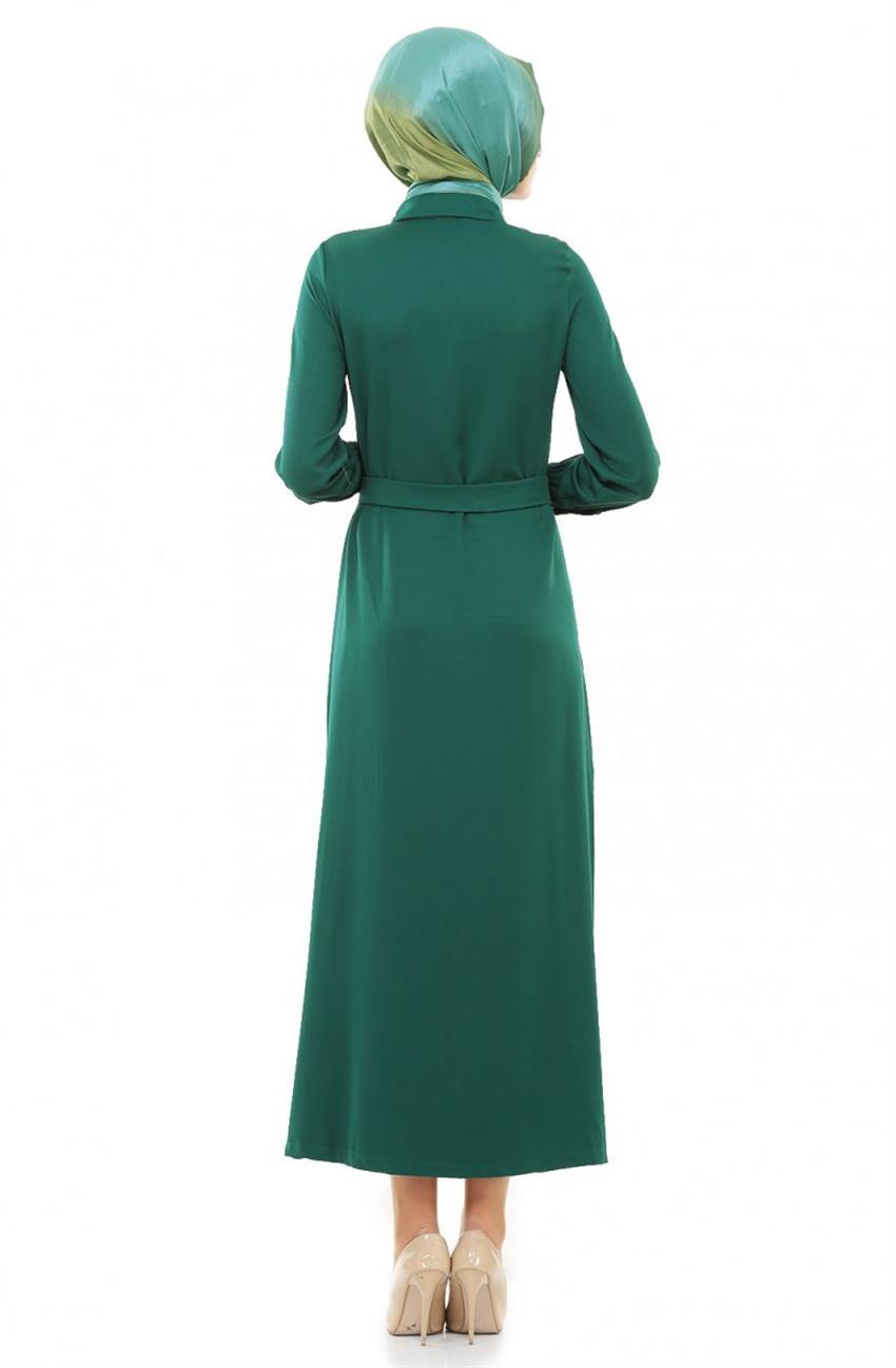 Dress-Koyu Green 9020-22