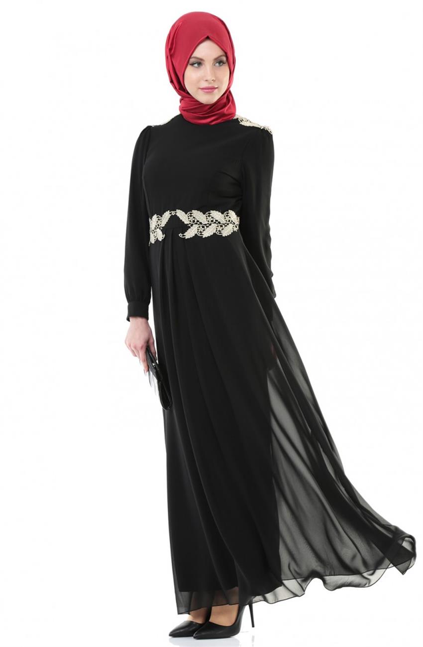 Evening Dress Dress-Black ARM7003-01
