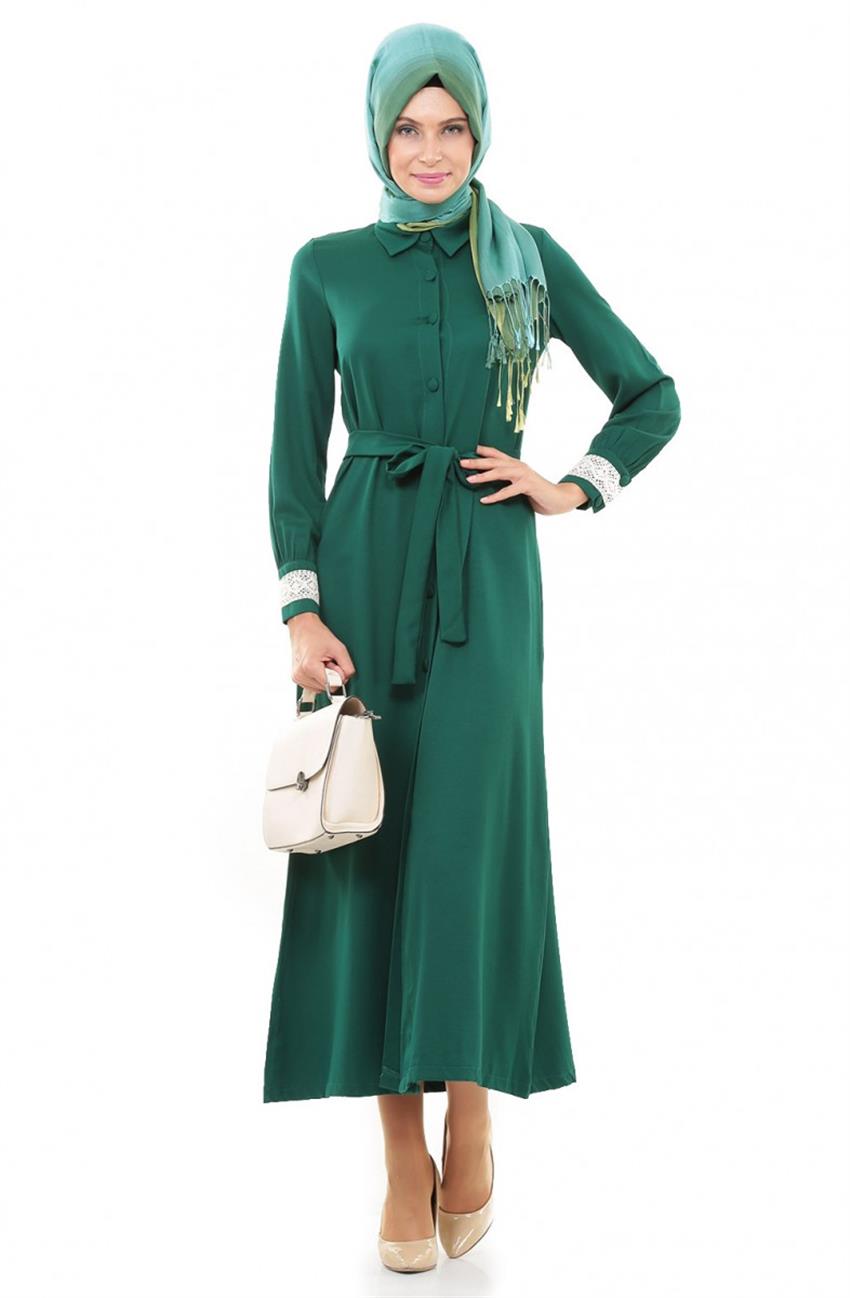 Dress-Koyu Green 9020-22