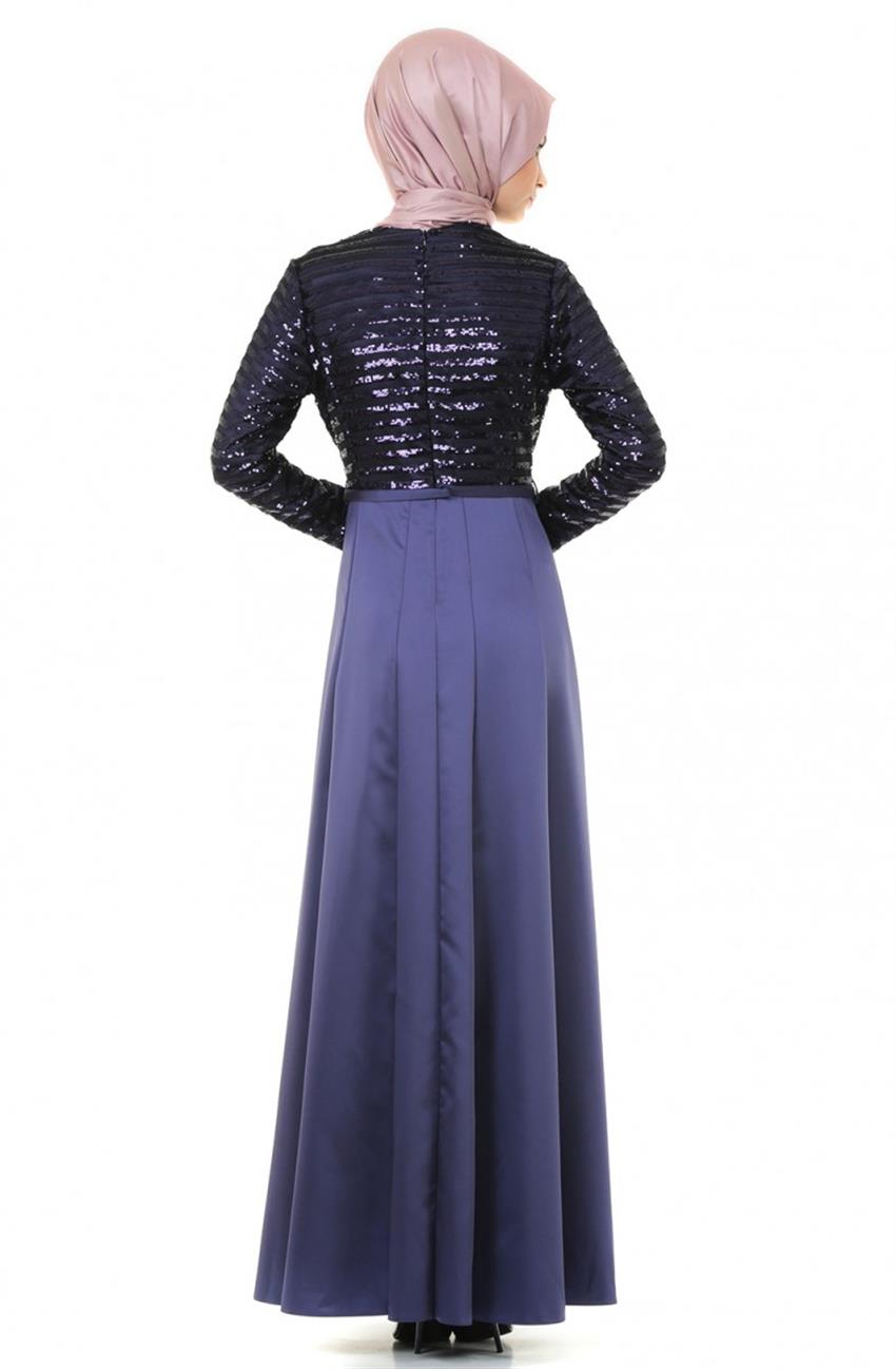 فستان سهرة فستان-أزرق غامق KA-A5-23044-74