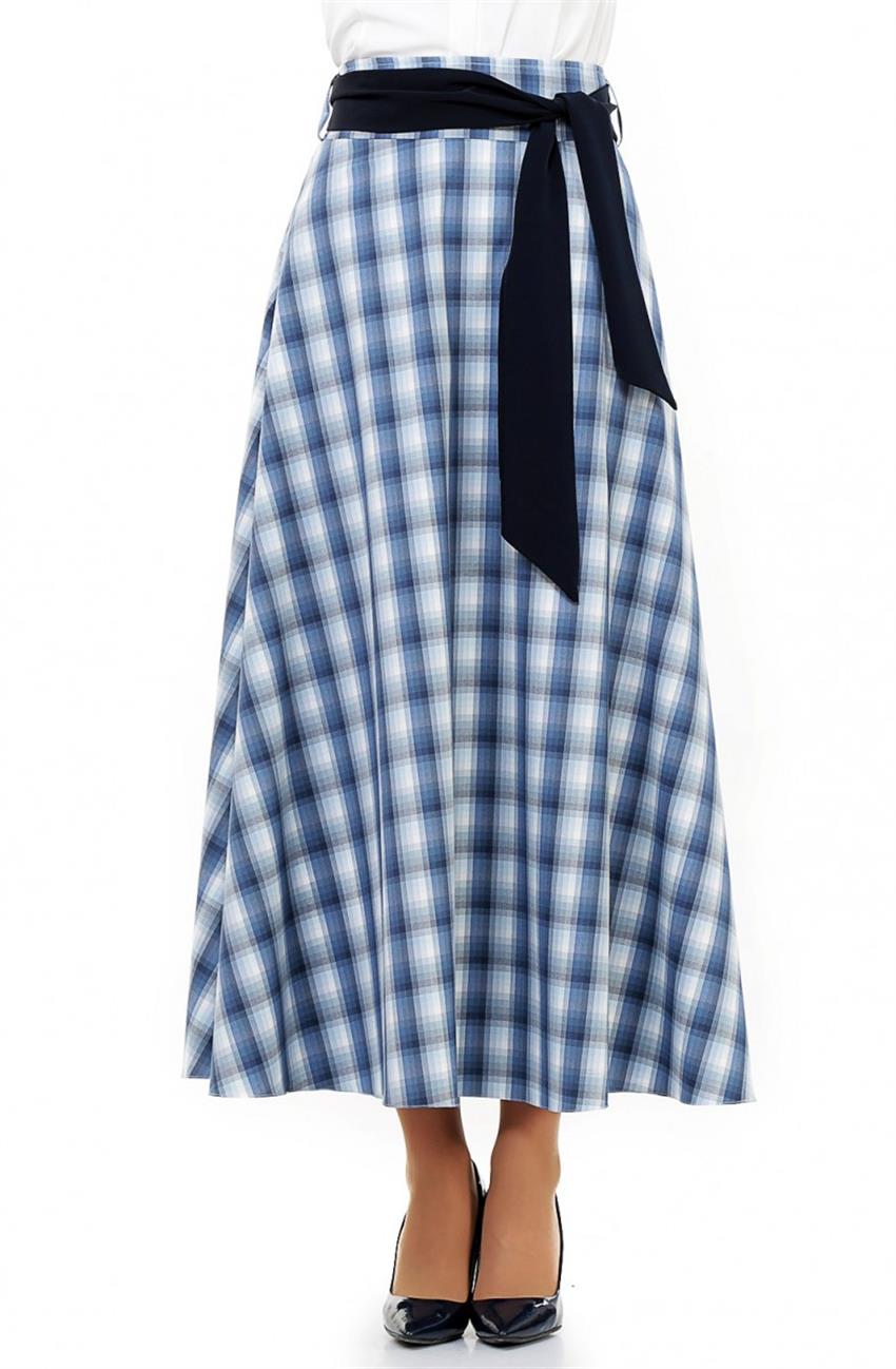 Skirt-Navy Blue 1104-17