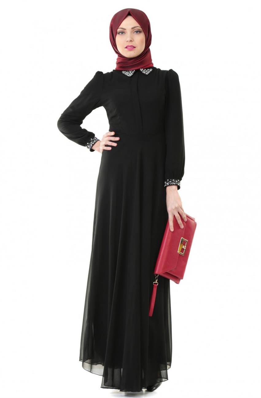 Evening Dress Dress-Black ARM7027-1-01
