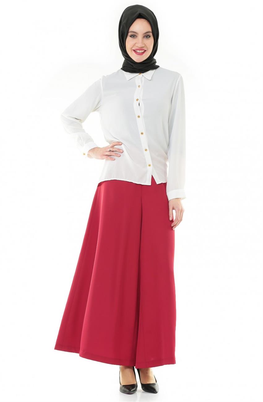 Pants Skirt-Claret Red 1236-67
