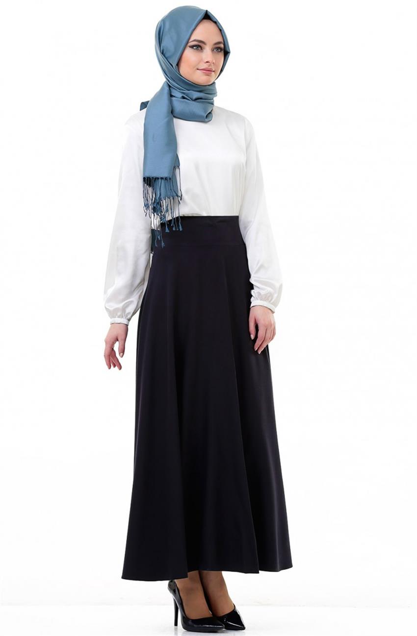 Skirt-Navy Blue 2146-17