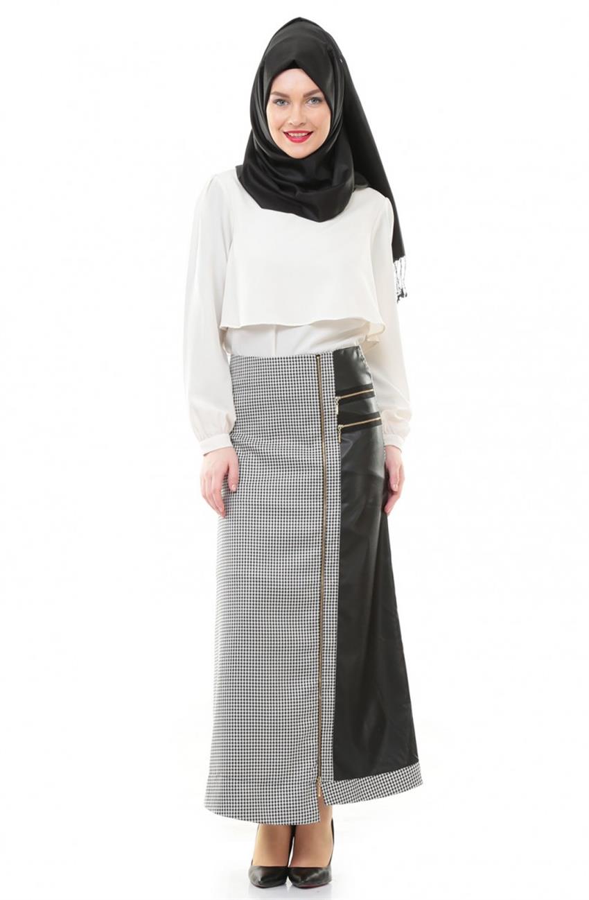 Skirt-White 3493-02