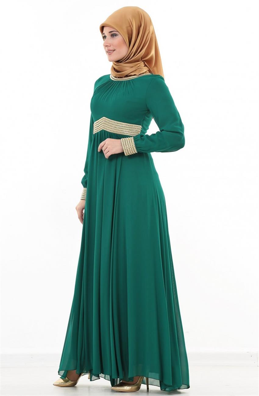 Evening Dress Dress-Green 991-21