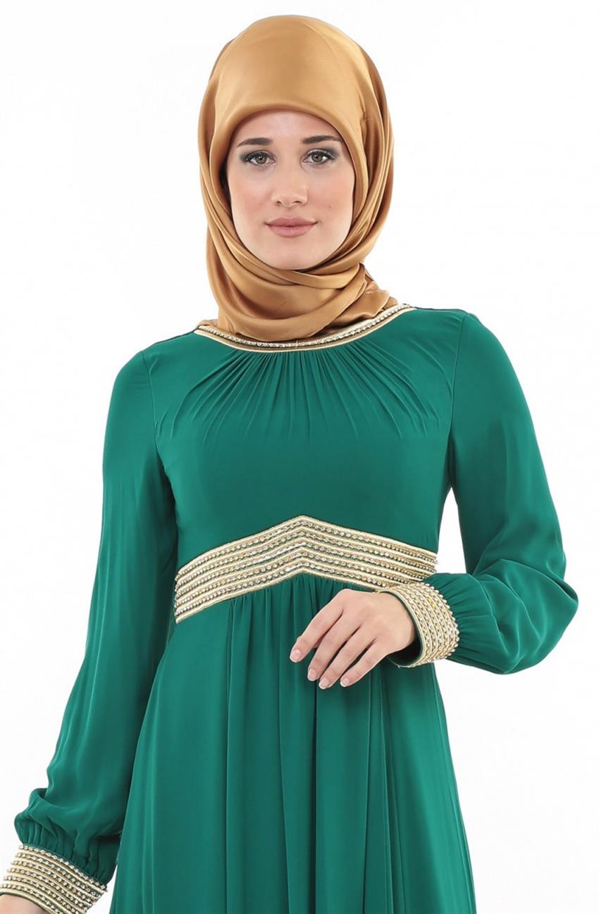 فستان سهرة فستان-أخضر ar-991-21