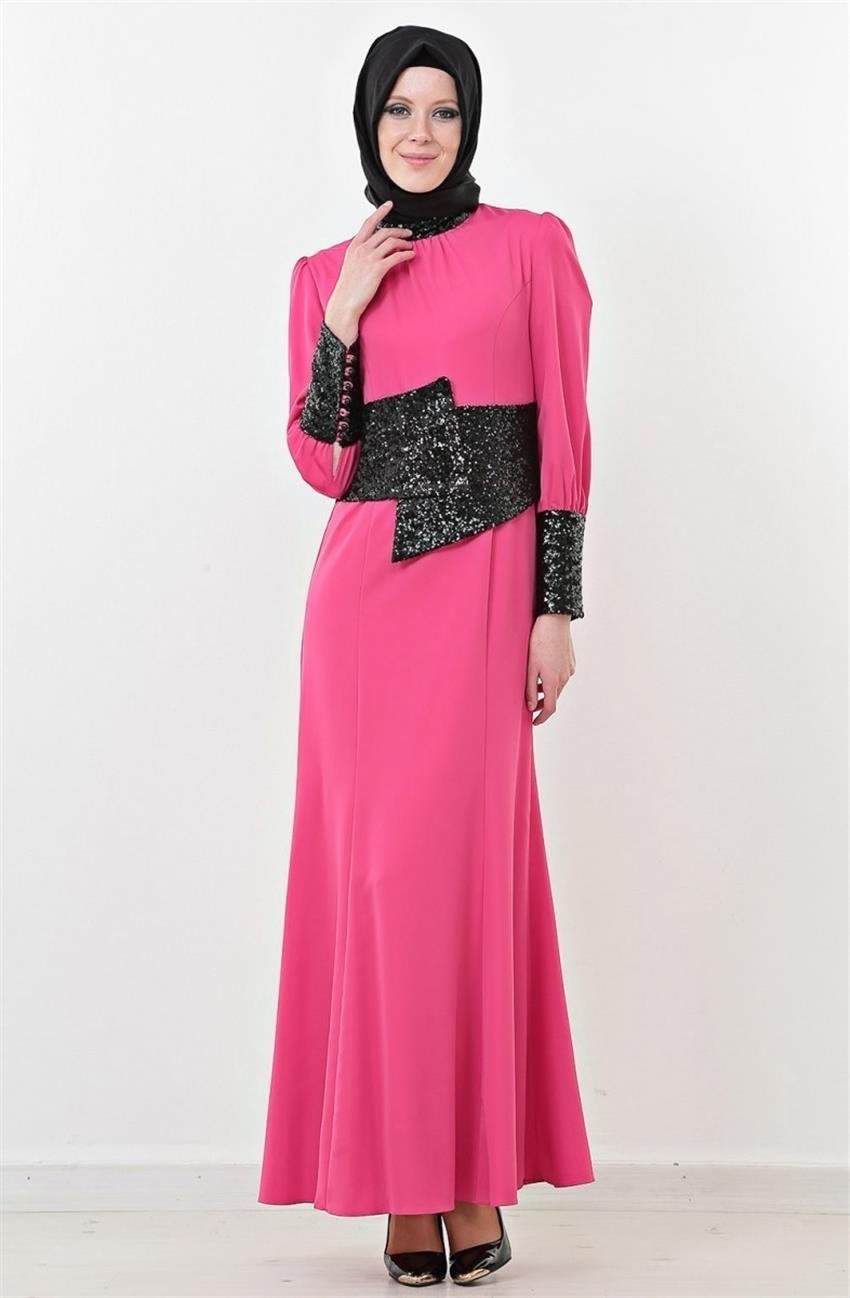 فستان سهرة فستان-فوشي أسود ar-4357-008-4301