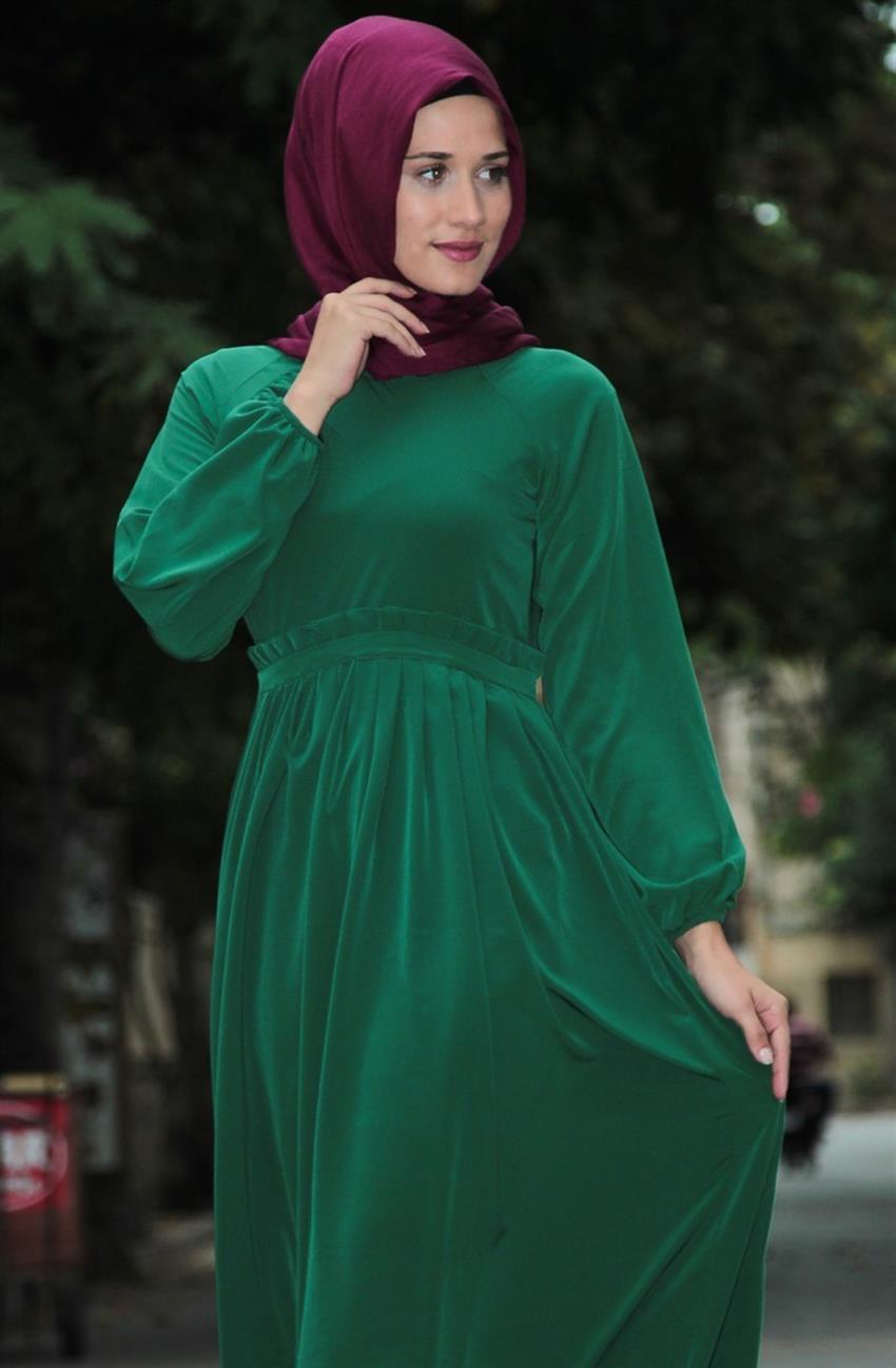 Ara Zeynep Bilyay Dress-Emerald Greeni E16-62