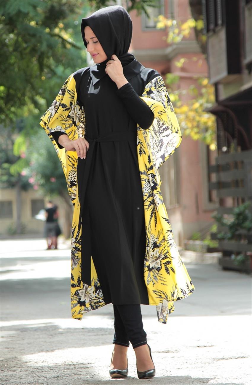 Ara Zeynep Bilyay Tunic-Black Yellow T20-0129