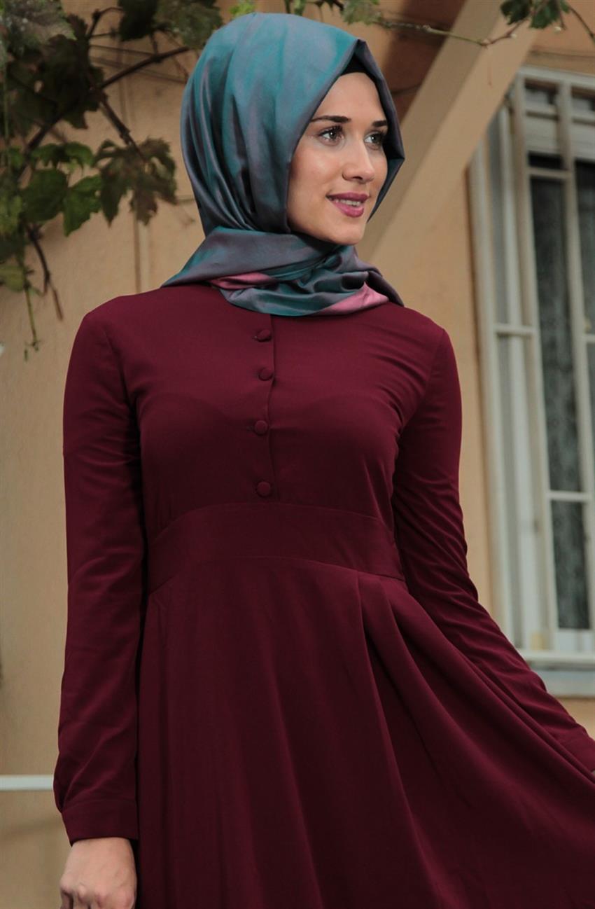 Ara Zeynep Bilyay Dress-Claret Red E20-67