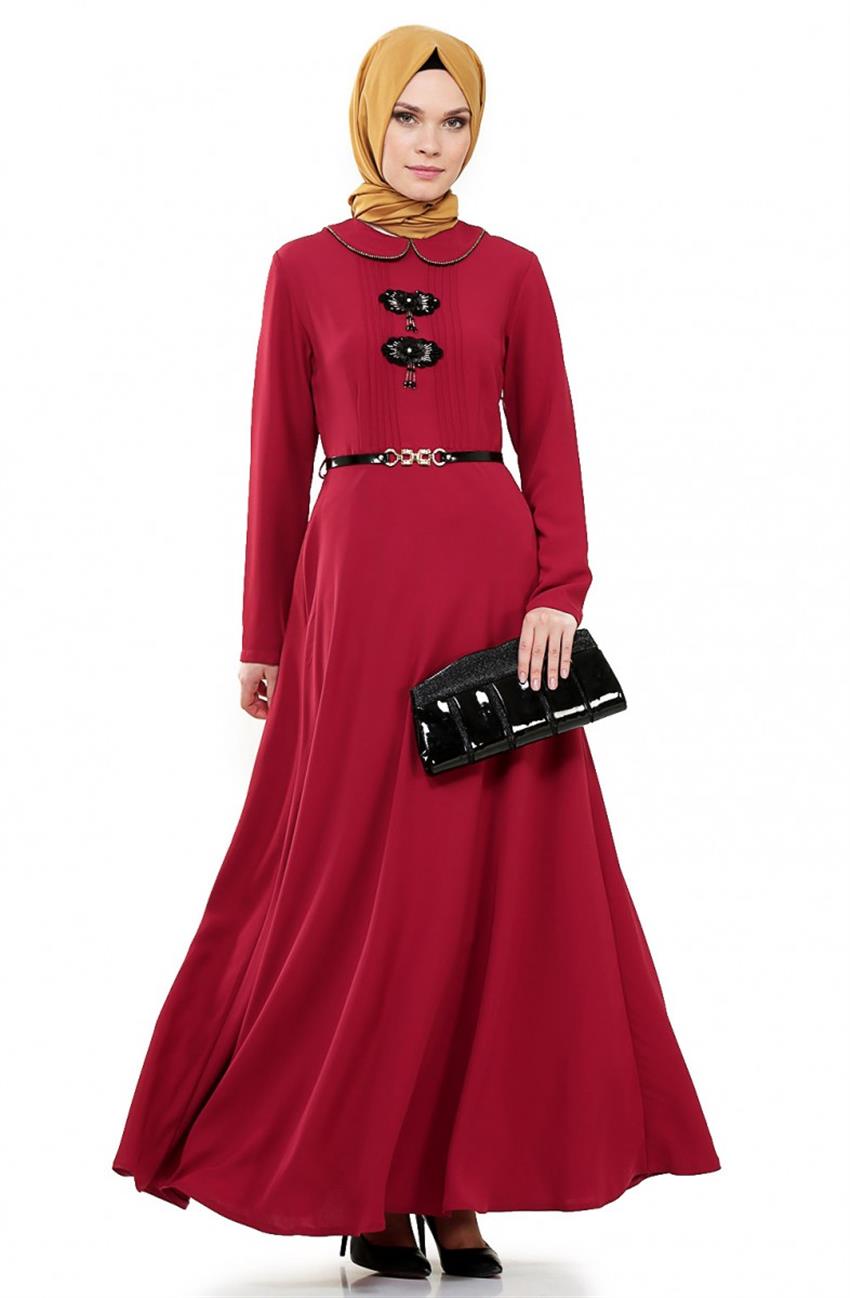 Kırmızı Elbise 6375-34