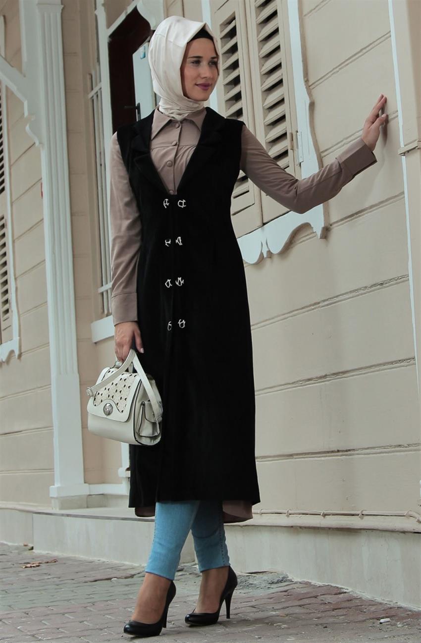 Ara Zeynep Bilyay Vest-Black Y6-01