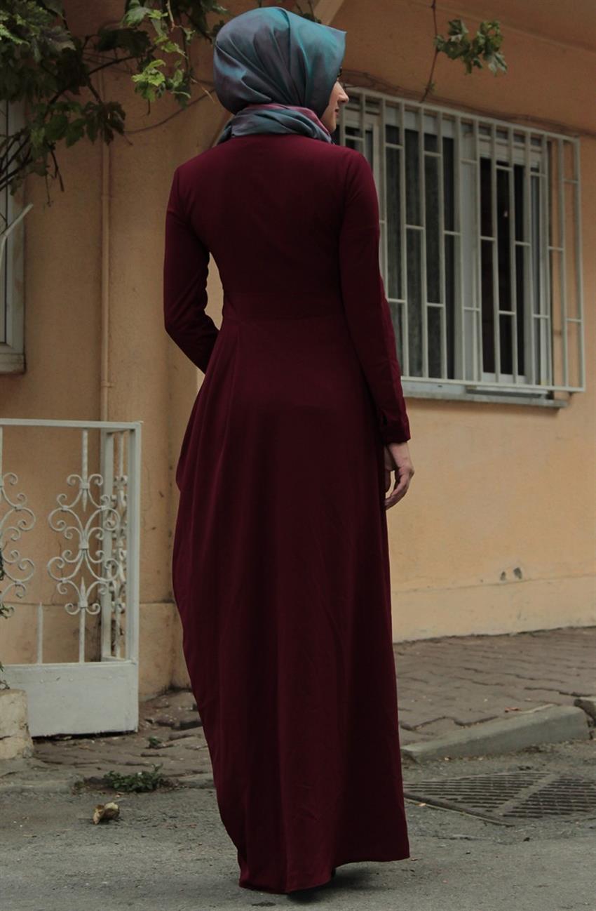 Ara Zeynep Bilyay Dress-Claret Red E20-67